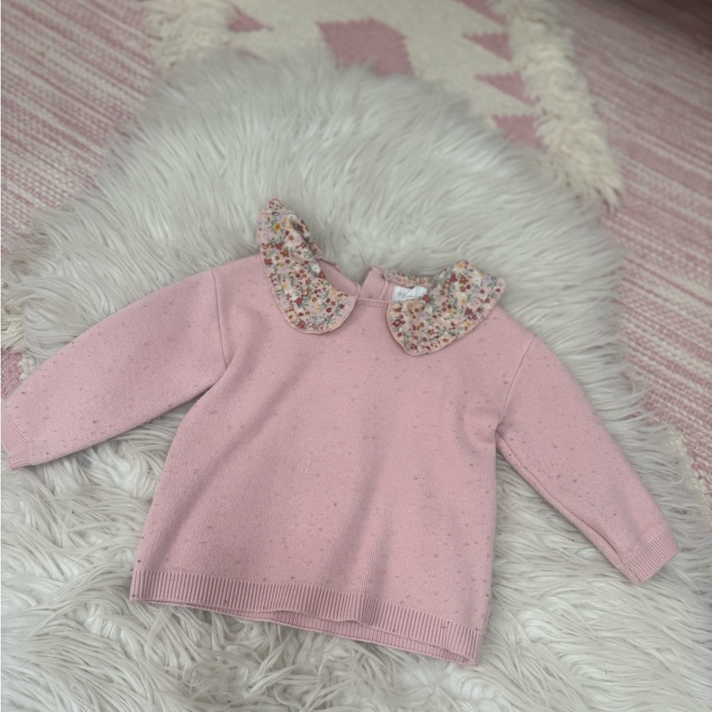 Primark Pink Kids Jacket with Floral Collar